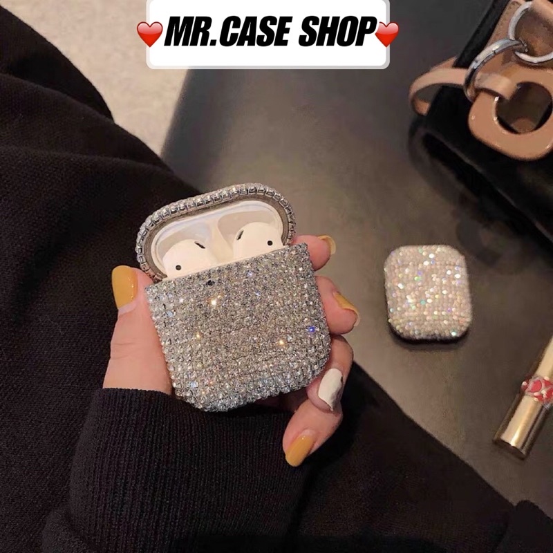 Case Airpod 1/2 Pro Vỏ Ốp Đựng Tai NgheĐính Full Đá Siêu Lấp Lánh - Mr.Case Airpods