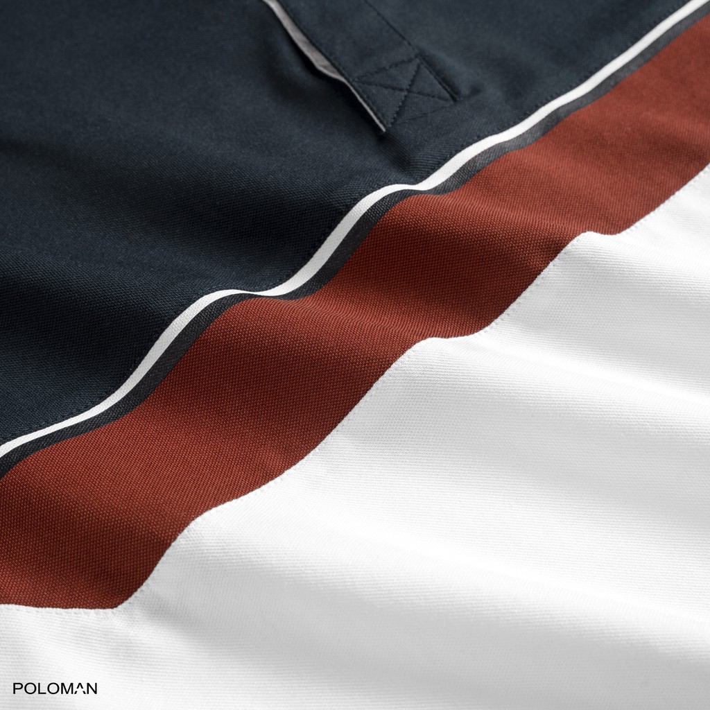Áo Polo nam cổ bẻ phối TIDAL vải cá sấu Cotton xuất xịn,chuẩn form, sang trọng - thanh lịch - POLOMAN | BigBuy360 - bigbuy360.vn