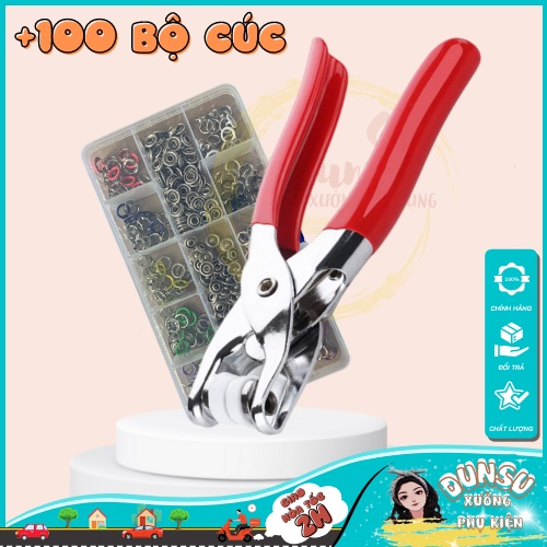 Kìm Bấm Khuy Cúc Quần Áo Kìm Bấm Cúc Áo Kim Loại Kèm Cúc Bấm Đa Năng Tiện Lợi Tiện Lợi DunSu
