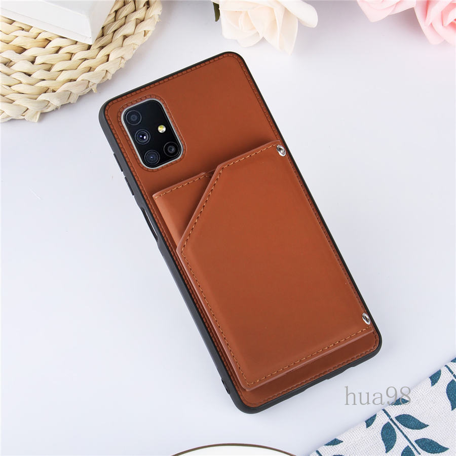 Ốp điện thoại bằng da PU kèm ví cao cấp cho Samsung Galaxy Note10 Lite SM-N770F/DS M51 SM-M515F/DSN M60S M80S A81 A91