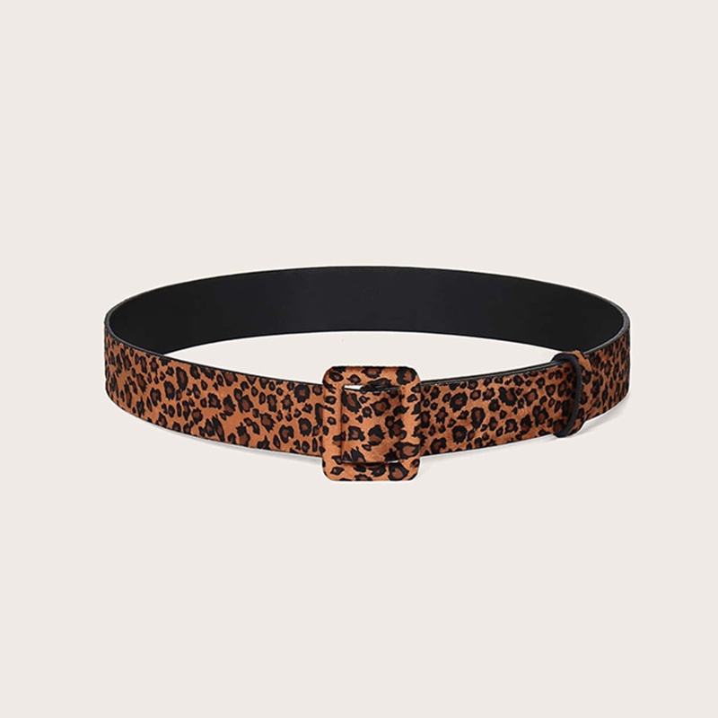 Thắt Lưng Nịt Bụng Họa Tiết Da Báo Khóa Ghim Trang Trí Dành Cho Bạn Nữ