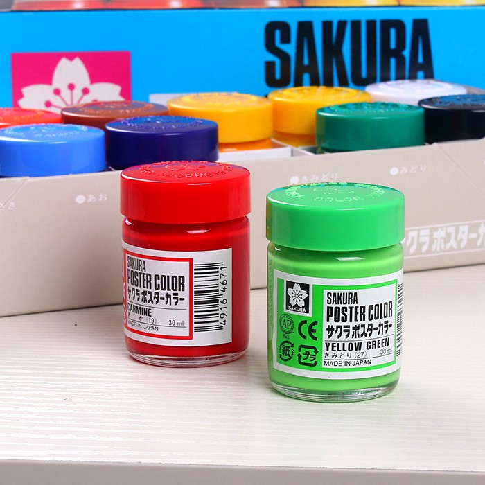 MÀU POSTER HỦ SAKURA 30 ML, NHŨ VÀNG, NHŨ BẠC