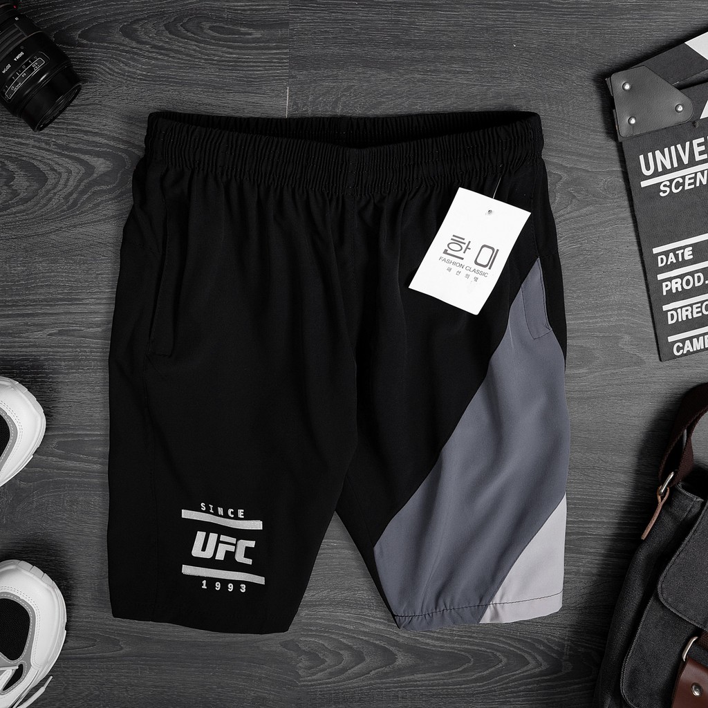 Quần đùi nam TURATY UFC mẫu quần short ngắn vải gió cao cấp mặc ở nhà chơi thể thao chạy bộ tập GYM rất đẹp