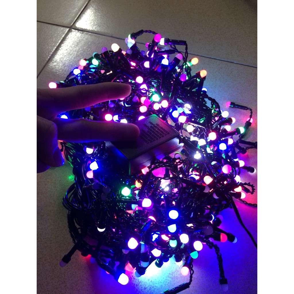 DÂY 40 MÉT  240 BÓNG ĐÈN LED NHÁY HÌNH ÁNH SAO TRANG TRÍ NGOÀI TRỜI