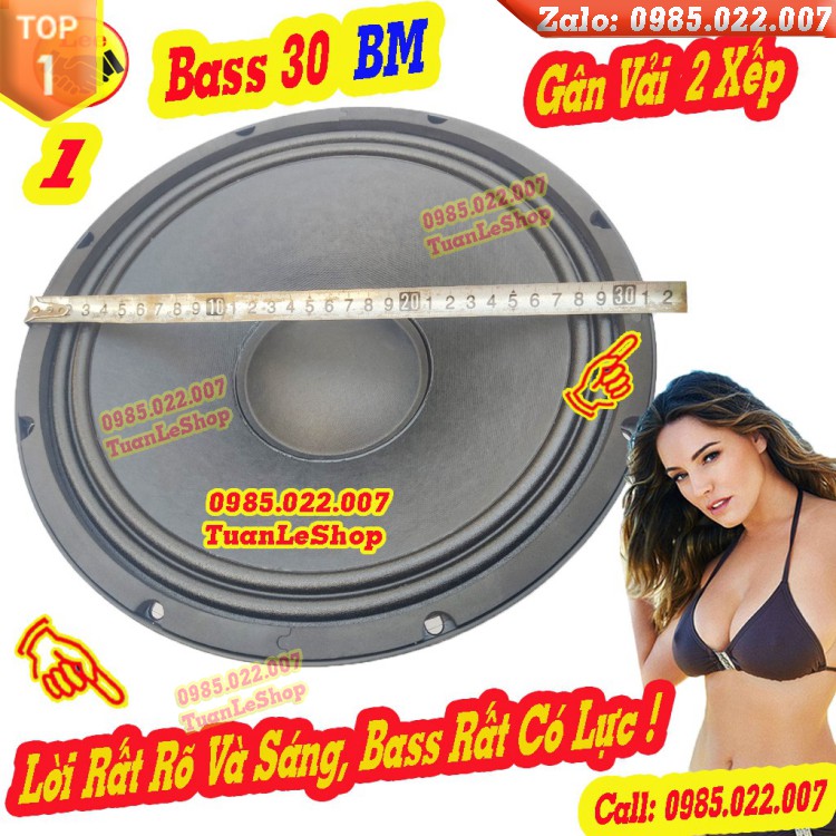 1 CỦ LOA BASS 30 TỪ 170 BM CÔN 75.5 - GIÁ 1 BASS 30 - LOA 3 TẤC NHẬP KHẨU