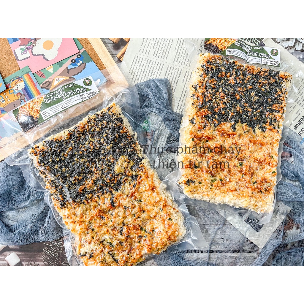 Cơm Cháy Chà Bông Chay Mix 10 Vị Đủ Loại Ăn Vặt Chay