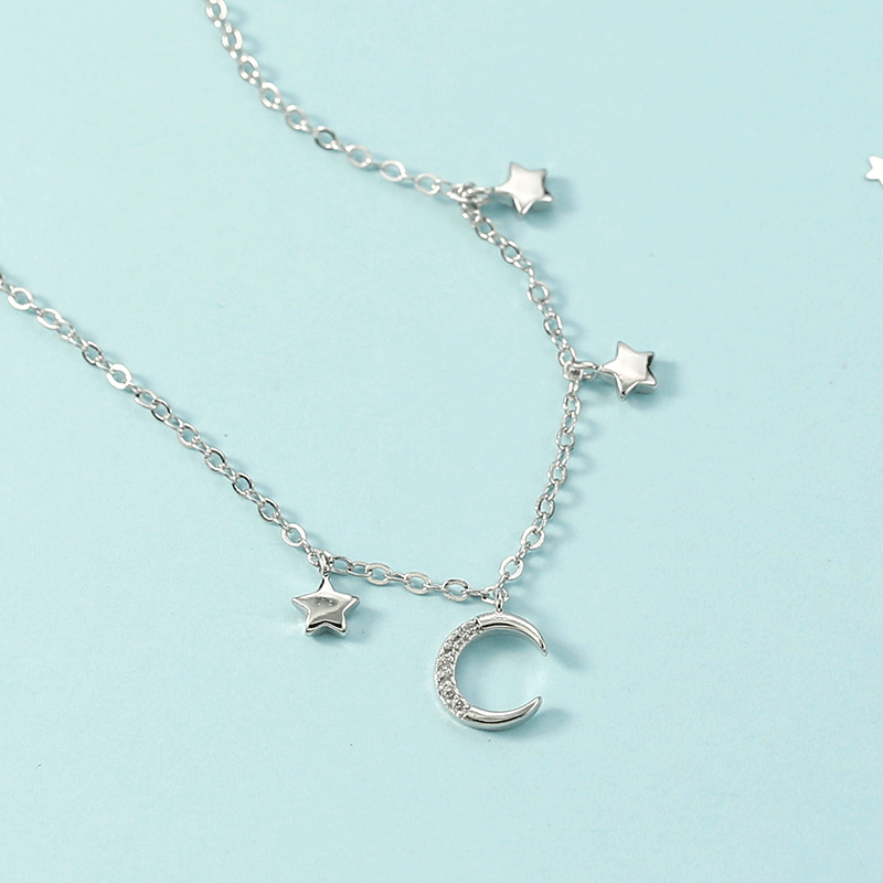 Vòng Tay Đá Mặt Trăng Nữ Hàn Quốc-Phong Cách Đơn Giản Tua Rua Quà Tặng Sinh Nhật