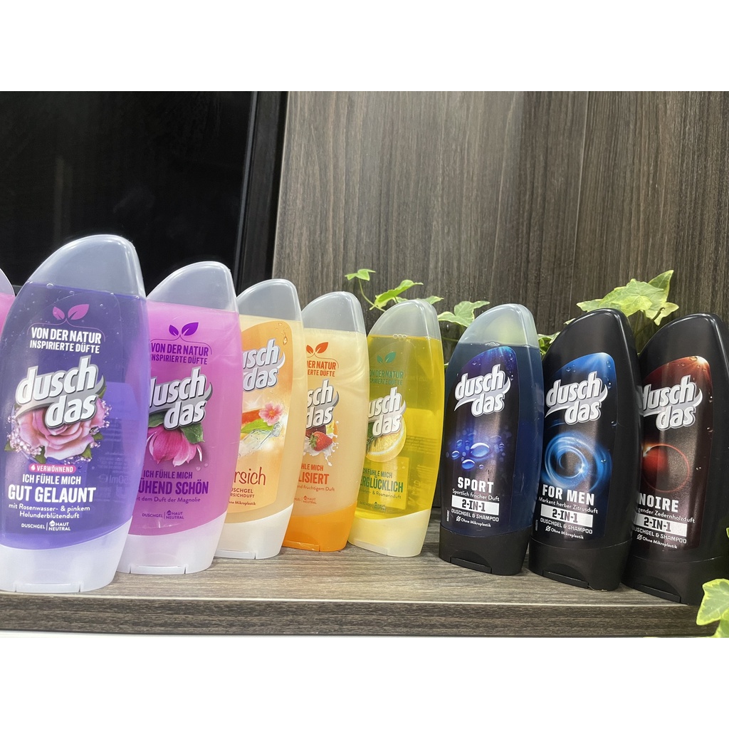 Sữa tắm gội 2in1 DUSCHDAS ( DUSCHGEL & SHAMPOO)cho Nam và Nữ, 250ml