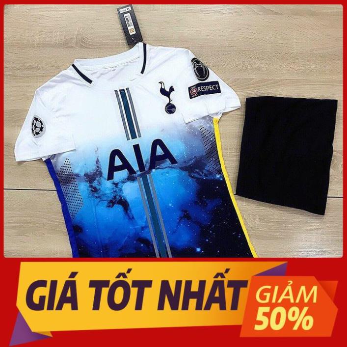 SALE Áo Đá Banh Đẹp Totenham Trắng Galaxy Cực Chất Hè 2021 - Áo Đấu Đẹp PP Bởi Be Happy Sport