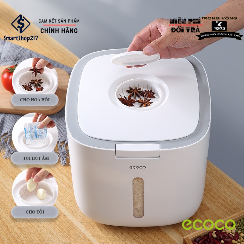 Thùng Đựng Gạo Cao Cấp  - Thương Hiệu Nhật Bản ECOCO