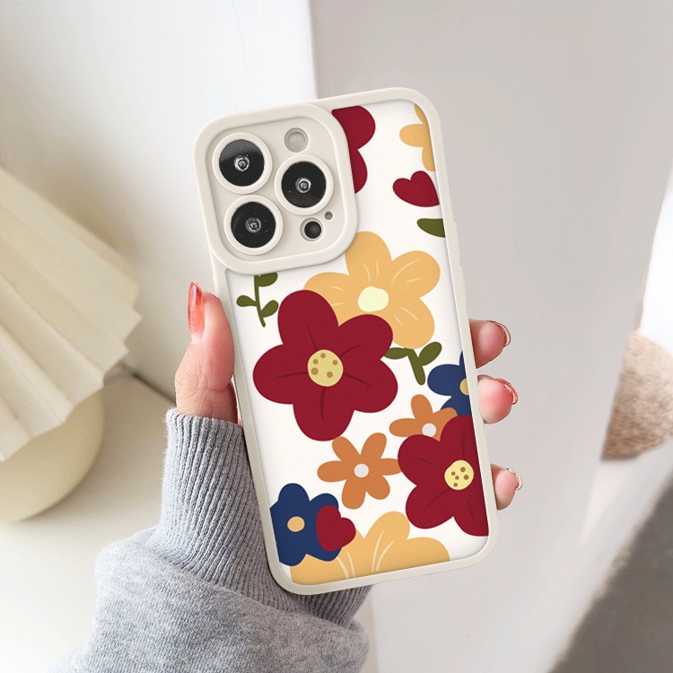 Ốp lưng iphone cạnh vuông lỗ camera hoa sắc màu 6/6splus/7/7plus/8/8plus/x/xr/xs/11/12/13/pro/max/plus/promax-Awifi G3-3