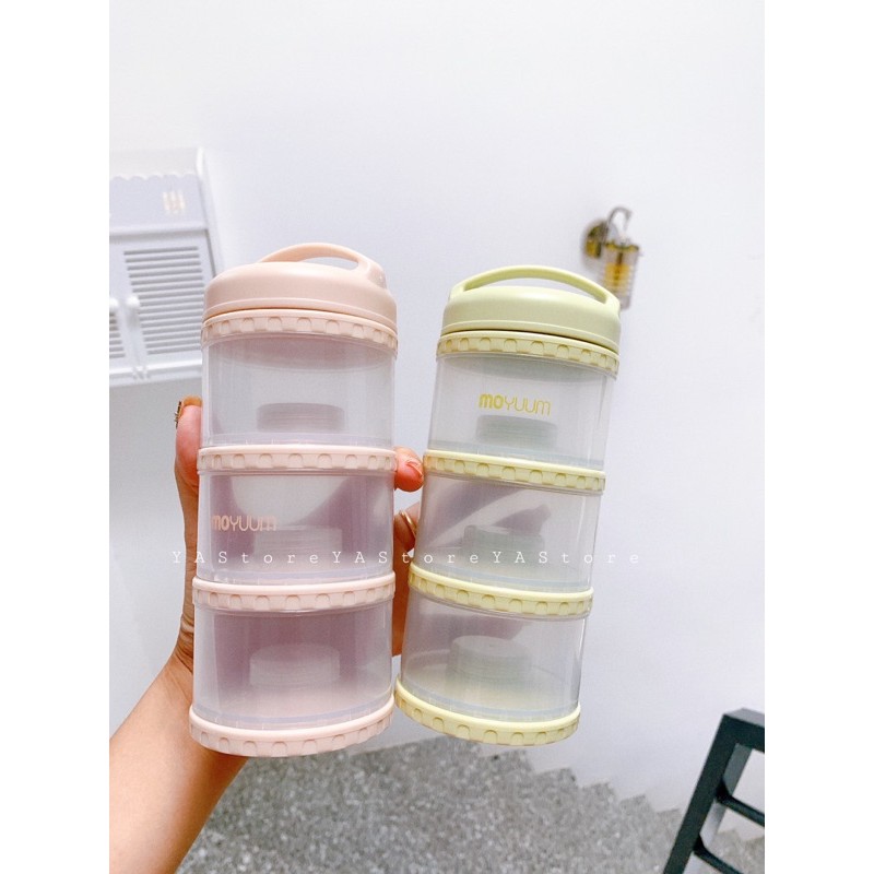 Hộp chia sữa - Khay chia sữa Moyuum chinh hãng Hàn Quốc (3 ngăn/ 5 ngăn)