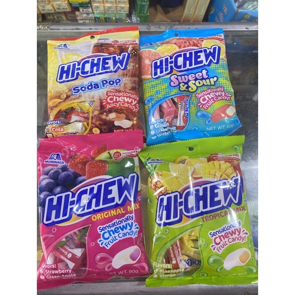 Kẹo mềm morinaga Hi-Chew vị hoa quả, soda,vị chua ngọt 90G