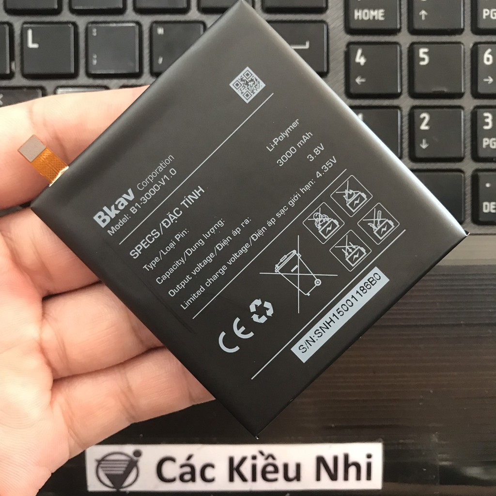 [Mã 99ELSALE hoàn 7% đơn 300K] Pin Bphone 1 | Bphone 2015 | Bkav B1-3000-V1.0 3000mAh