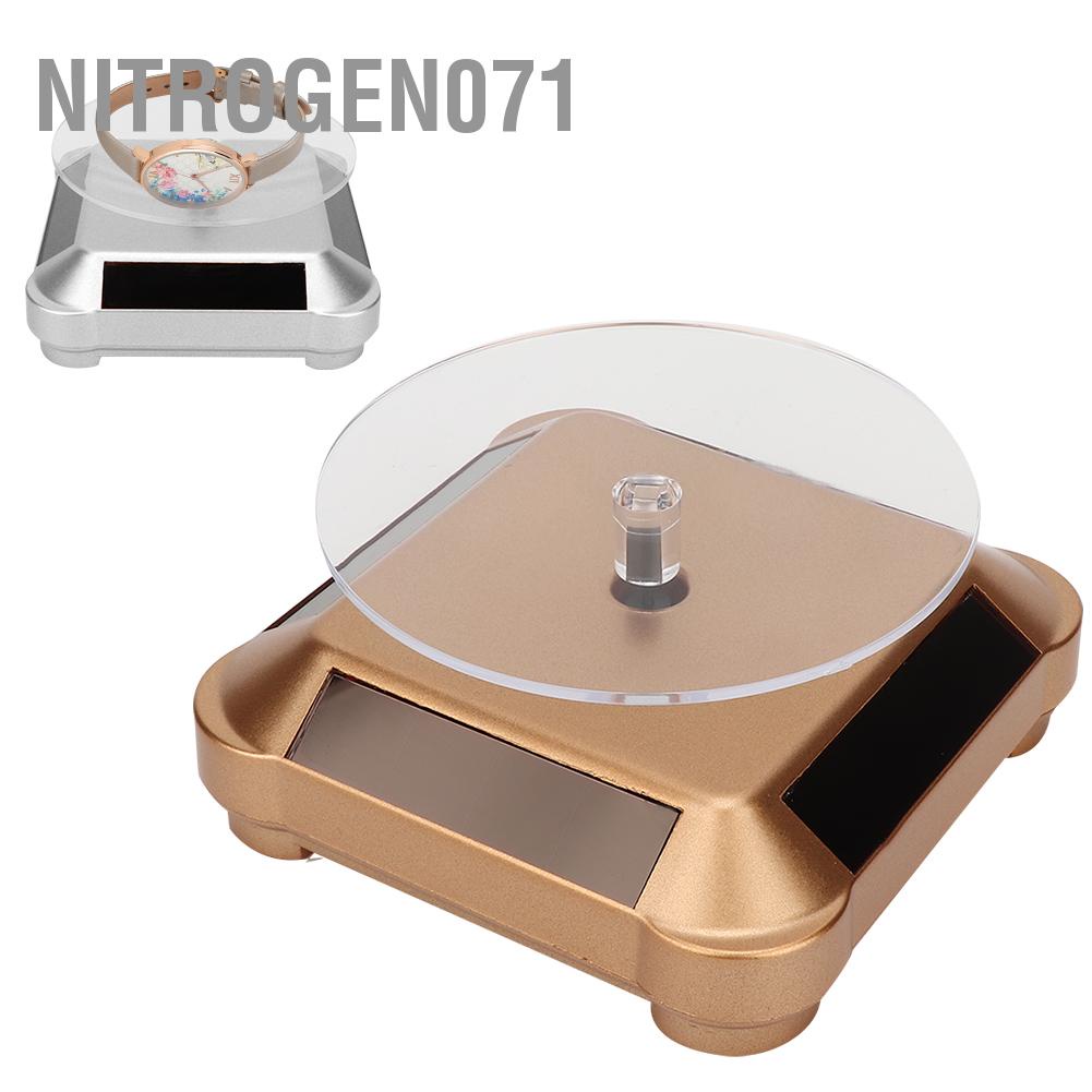 Nitrogen071 Rotating Solar Energy Multi-Purpose Watch Phone Jewelry Display Makeup Holder Rack