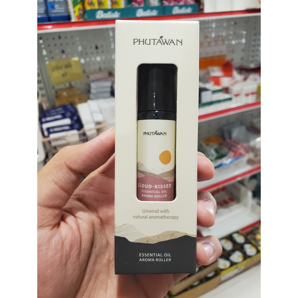 Tinh Dầu Thơm Phutawan Essential Oil Aroma Roller, Thiết Kế Lăn Tiện Dụng Với Thành Phần Tự Nhiên 8ml