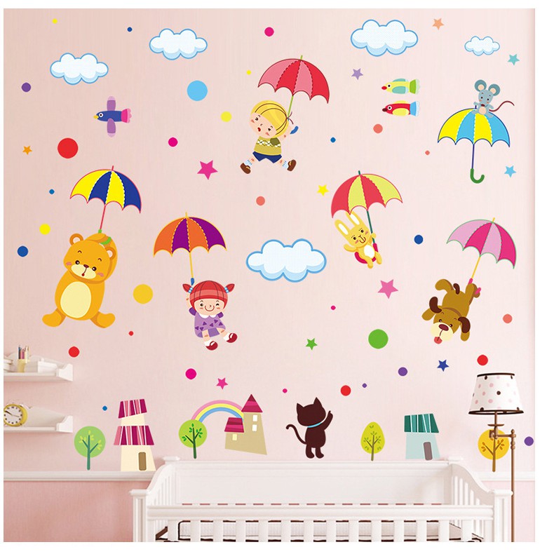 Decal Ô sắc màu