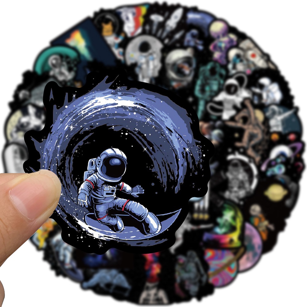 Combo 50 Sticker PHI HÀNH GIA ĐEN hình dán chống nước dán mũ bảo hiểm, laptop, vali, điện thoại