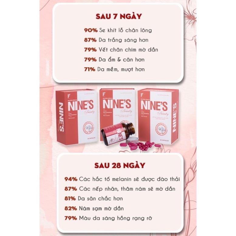 viên uống trắng da Nines beauty - đẹp da mờ nám xoá nhăn | BigBuy360 - bigbuy360.vn