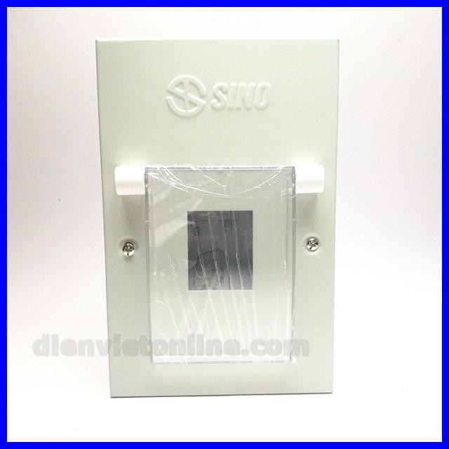 Tủ điện sắt gắn CB âm tường cao cấp Sino (2 module ) - Điện Việt