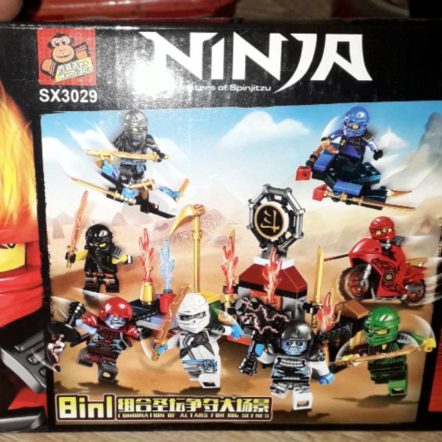 Lắp ráp 1 hộp LegoNinja SX3029 có nhiều chi tiết