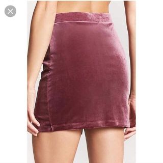 Hot chân váy nhung 2 xẻ f21 xuất dư vnxk chuẩn