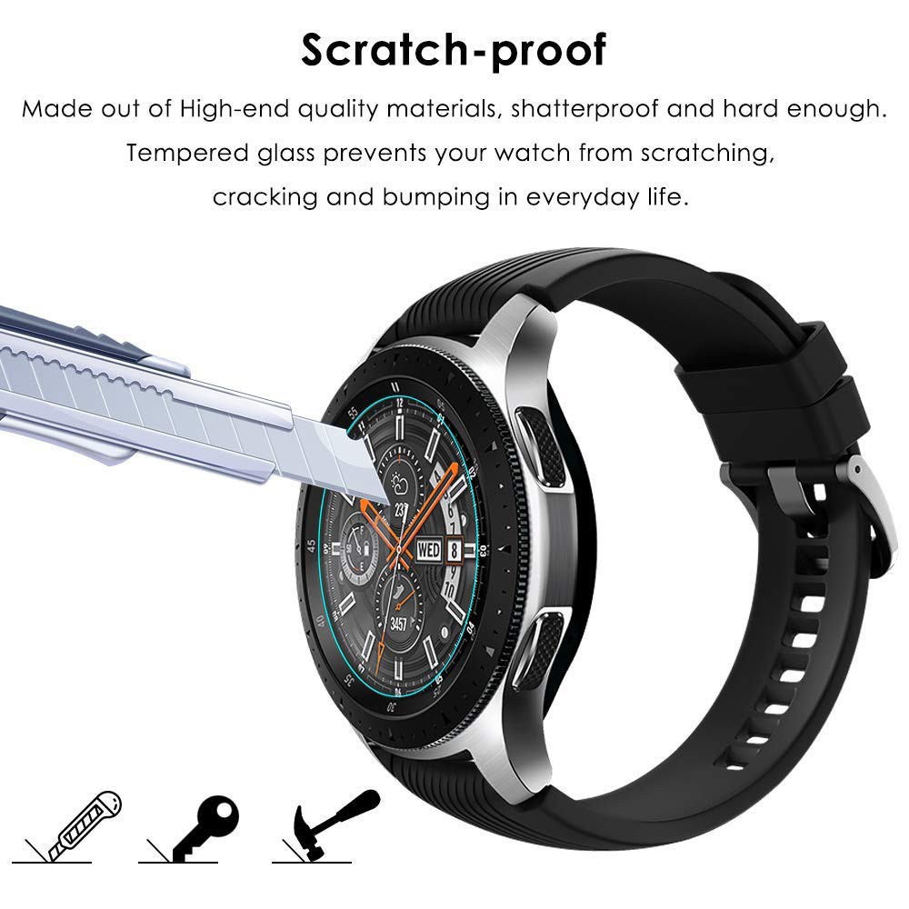 Set 2 Kính Cường Lực Cao Cấp Bảo Vệ Màn Hình Cho Đồng Hồ Samsung Galaxy S3 Frontier / Gear Sport / Galaxy Watch 42mm