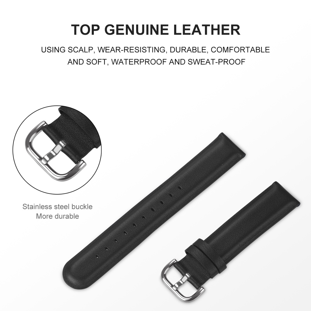 Dây Đeo Bằng Da Cho Đồng Hồ Thông Minh Ticwatch 2 / Ticwatch E