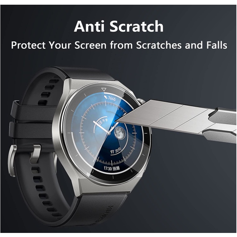 Set 4 Kính Cường Lực Bảo Vệ Màn Hình Đồng Hồ Thông Minh Huawei Watch GT 3 Pro 46mm