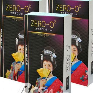 Bao cao su siêu mỏng Zero O2 Nhật Bản (Hộp 12 chiếc)