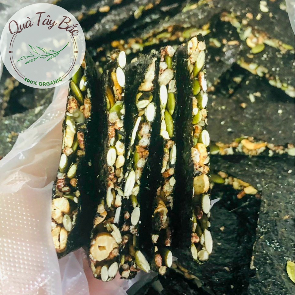 Rong biển kẹp hạt dinh dưỡng - Siêu ngon, Giòn rụm Hộp 200g