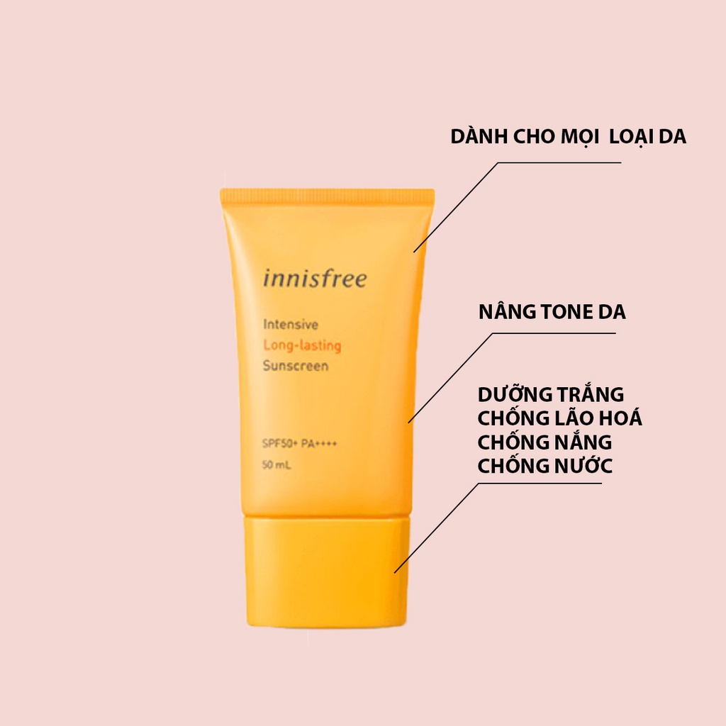 Kem Chống Nắng☀️Kem Chống Nắng Innisfree Intensive Sunscreen SPF50+ PA++++ 50ml