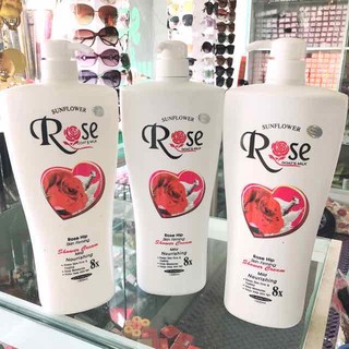 Combo 5 chai sữa tắm dê rose 1200ml