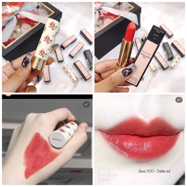 Son Gucci vỏ hoa màu 500