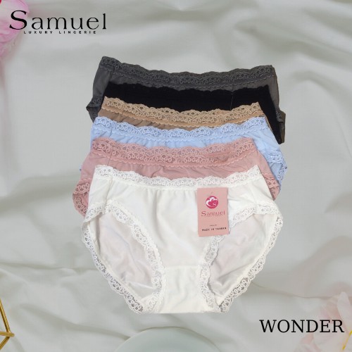 Quần lót nữ SAMUEL WONDER nhập khẩu ĐÀI LOAN Chất Wincool Viền Ren