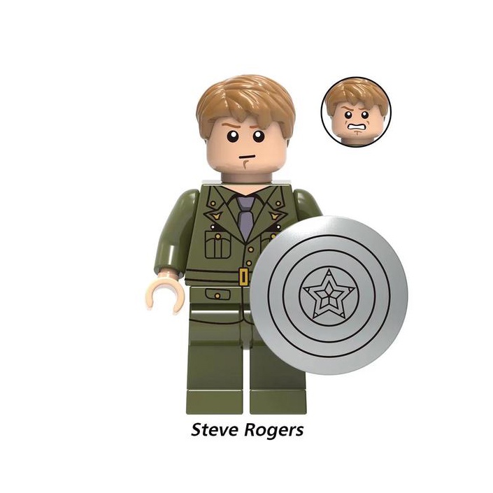 Đồ chơi lắp ráp nhân vật minifigures Steve Rogers X1095