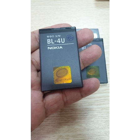 Pin nokia BL-4U zin chuẩn dung lượng 1000mAh.bảo hành 12 tháng.dùng cho máy /E75/E66/8900...