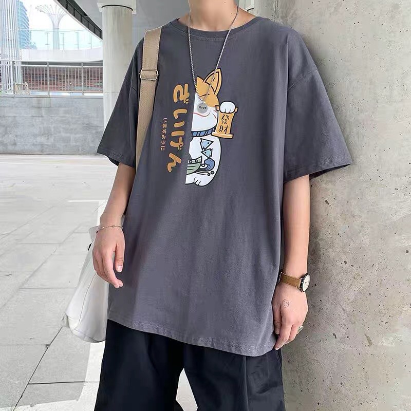 Áo phông unisex form rộng WIND oversize tay lỡ Mèo Hàn thời trang nam nữ ulzzang | BigBuy360 - bigbuy360.vn