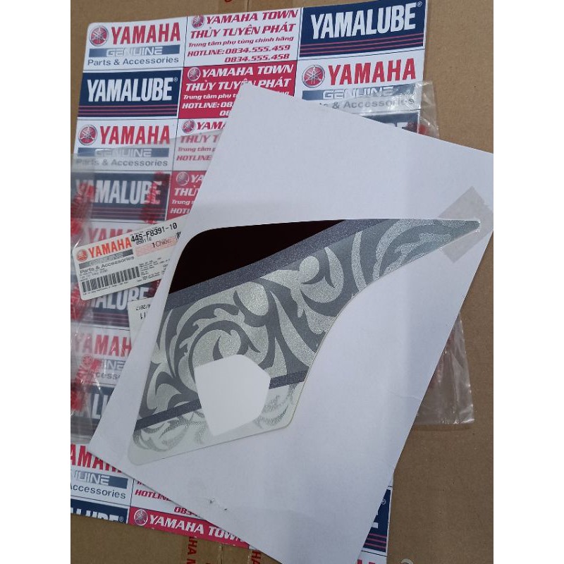 Tem xe trắng 090 Luvias Yamaha chính hãng