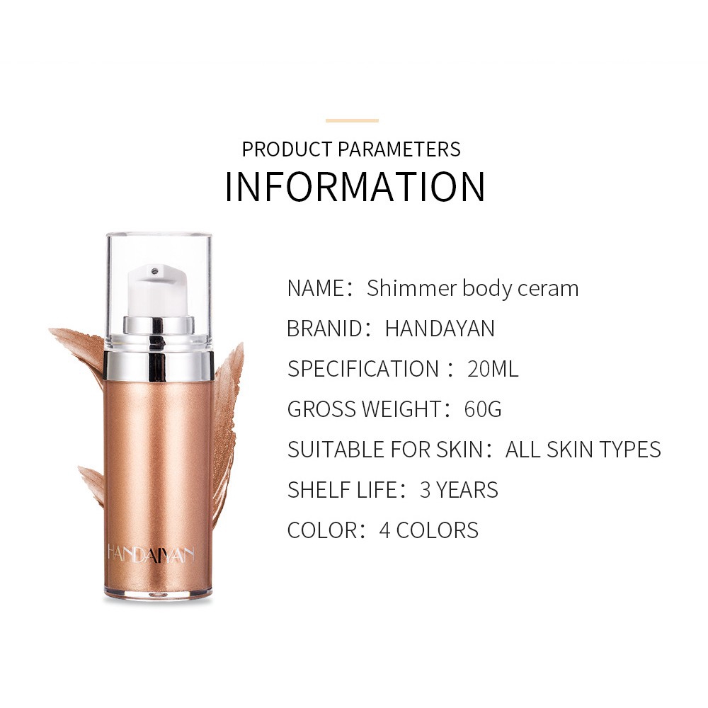 Kem Bắt Sáng Dạng Lỏng Handaiyan Phong Cách Âu Mỹ | BigBuy360 - bigbuy360.vn