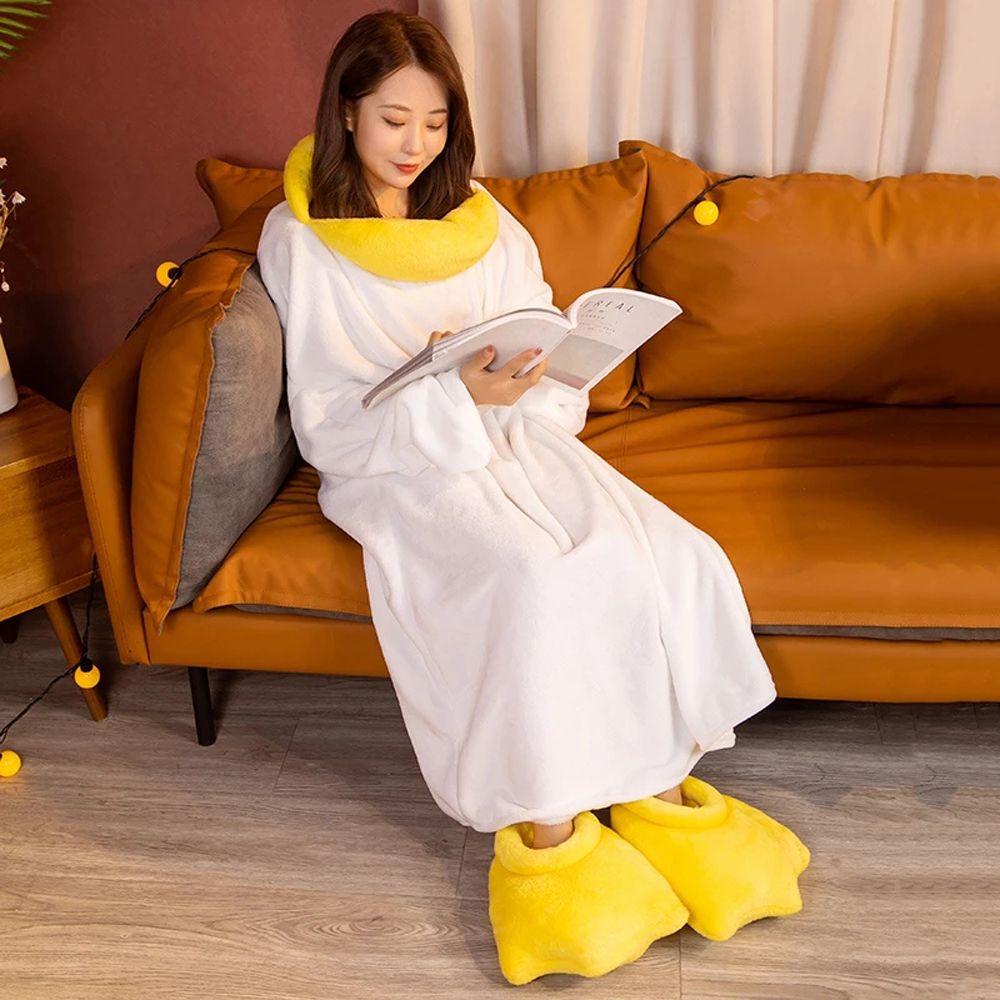 OCEANMAP Túi Ngủ Giữ Ấm Hình Chú Vịt Hoạt Hình Phong Cách Nhật Bản