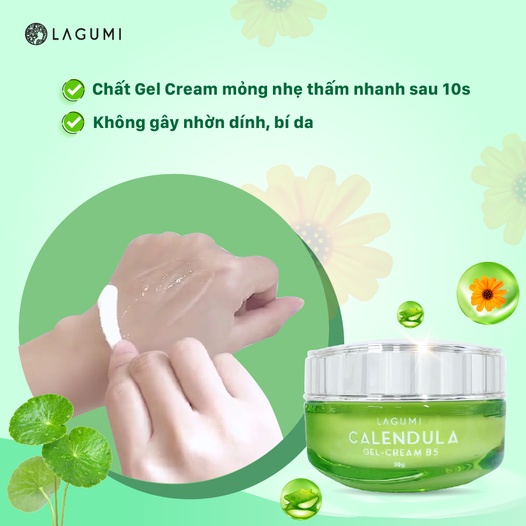 Sample Kem dưỡng Lagumi Calendula 5g cấp ẩm, giảm thâm, giảm mụn an toàn cho mẹ bầu và sau sinh