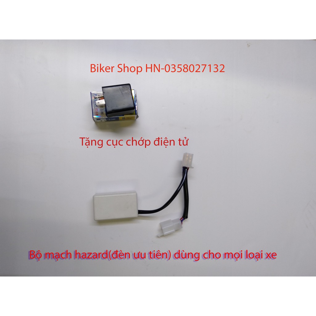 Mạch Hazard (Tặng cục chớp điện kèm theo mạch)cho mọi loại xe Yamaha,Honda
