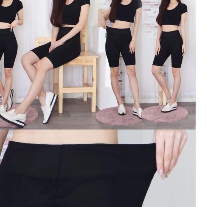 (RA-133) Quần Legging Ngắn Trơn 2 Per4 - Legging Dài Đến Đầu Gối |Quần Legging Ngắn Lưng Cao Nhập Khẩu