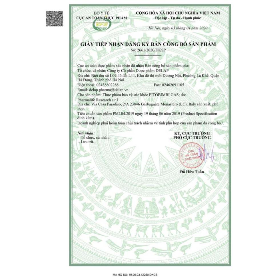 Gas Fitobimbi – Hết đầy hơi, không lo nôn trớ Fitobimbi Gas chai 30ml