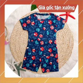 Quần áo trẻ em,đồ bộ em bé - [Combo 100k/3 bộ]  Bộ hè bé trai + bé gái  cotton 4 c cao cấp size 6-15kg (MÀU NGẪU NHIÊN)