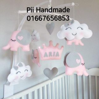 TREO NÔI CHO BÉ YÊU HANDMADE VẢI NỈ 011 - KHUNG TREO NÔI - ĐỒ TREO NÔI