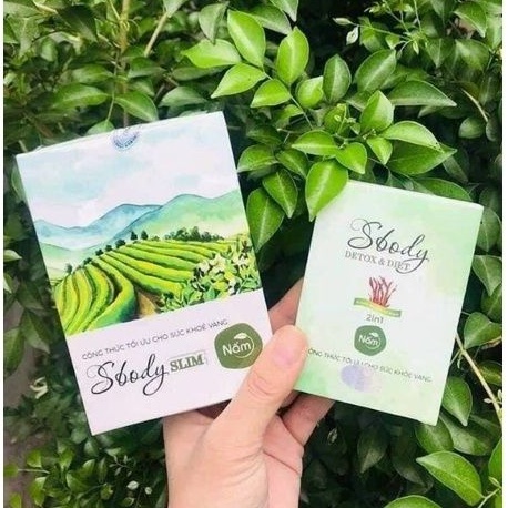 GIẢM CÂN SBODY SLIM NẤM + TẶNG 1 HỘP DETOX khử mỡ