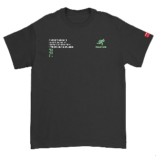Áo thun đen unisex Brain is not dead