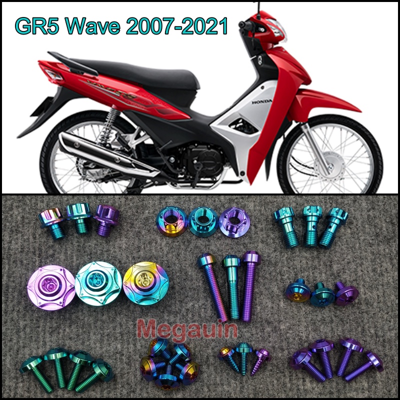 [Mã LIFEAUMAY giảm 10% tối đa 30k đơn 150k] Ốc GR5 full dàn áo Wave A 100cc 110cc 2007-2021